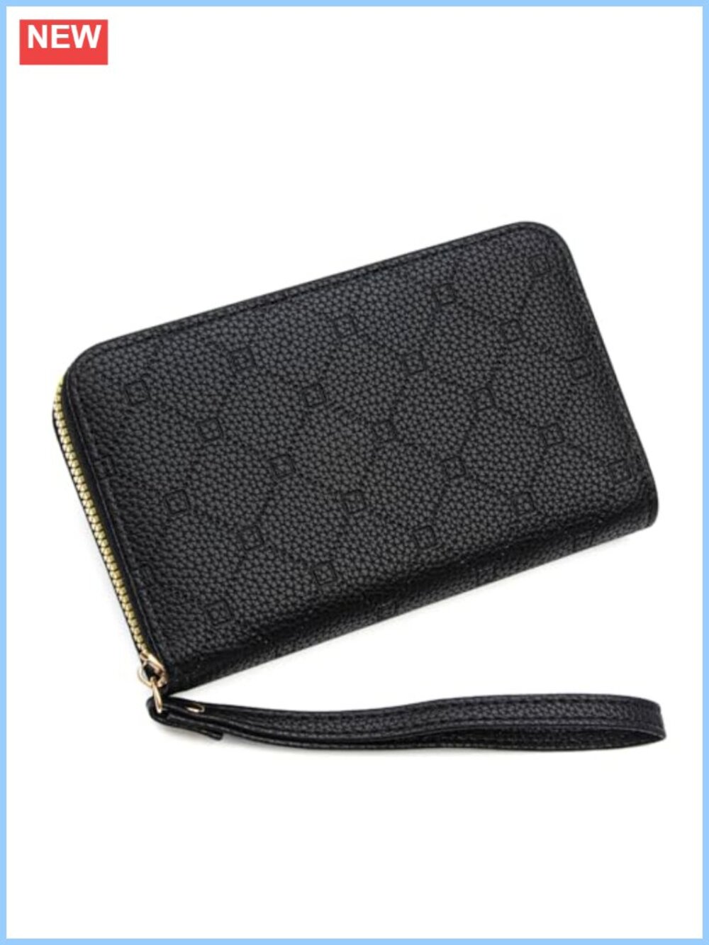 PU Leather Wristlet Wallet for Women with Wrist Strap Card Slots